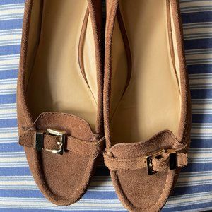Michael Kors Tan Brown Suede Ballet Flats/Loafers